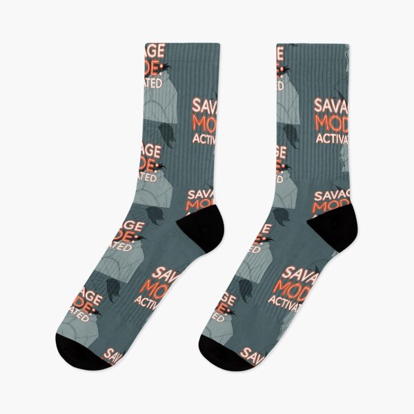 Item preview, SAVAGE MODE ACTIVATED Art Illustrations Energetic Digital Communication designed and sold by ART ATTACK ZONE.