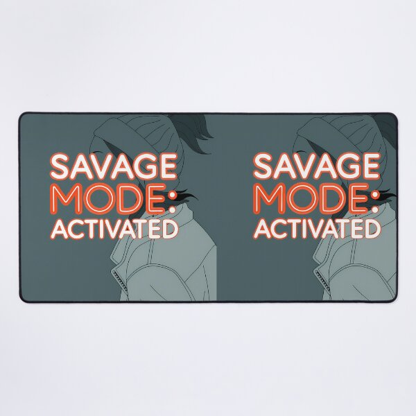 Item preview, SAVAGE MODE ACTIVATED Art Illustrations Energetic Digital Communication designed and sold by ART ATTACK ZONE.