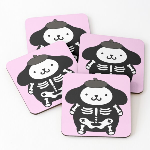 Item preview, Pompompurin Skeleton Handdrawn designed and sold by cemetery girl.