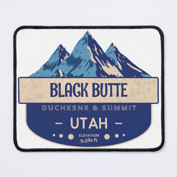 Item preview, Black Butte, Duchesne & Summit, Utah, Mountain Design designed and sold by Wanderful-roads.