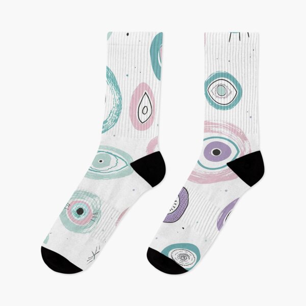 Item preview, Evil Eye Seamless Pattern – Modern Boho Doodle Design for Home Decor & Fashion designed and sold by pmakesArt.