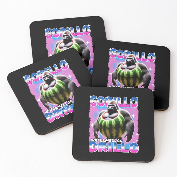 Item preview, Brainrot Gorillo Drillo Watermelon Muscle Meme Vaporwave Sparkle designed and sold by jotaro210.