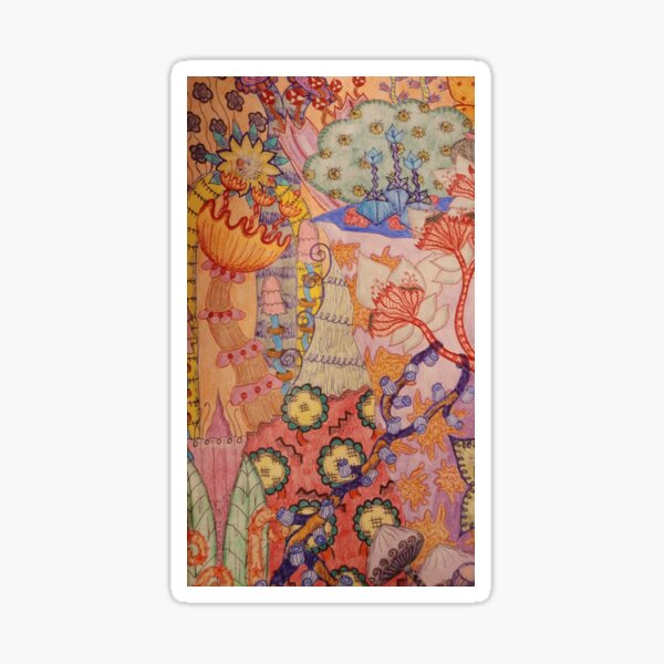 Trippy Forest Sticker