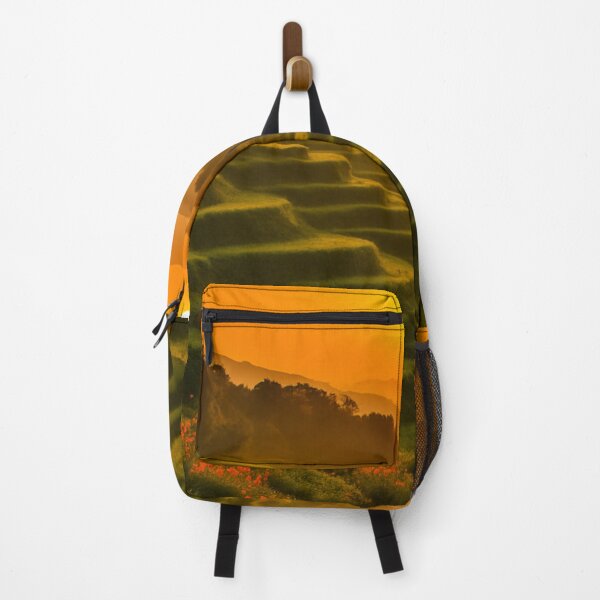 Item preview, Golden Sunset over Rice Terraces – Osaka, Japan Countryside designed and sold by NihonKamonScape.