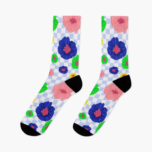 Item preview, Colorful Floral Checkered Pattern designed and sold by BAU.