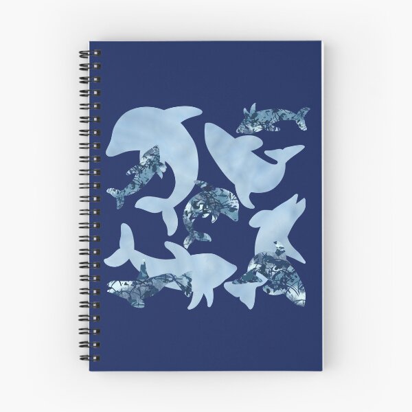 Item preview, Ocean Silhouette Dolphins and Sharks designed and sold by BAU.