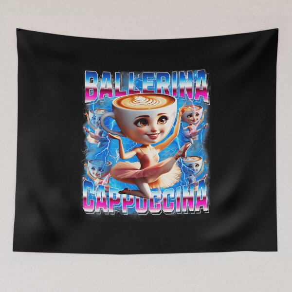 Item preview, Ballerina Cappuccina Coffee Head Dance Meme Chaos designed and sold by jotaro210.