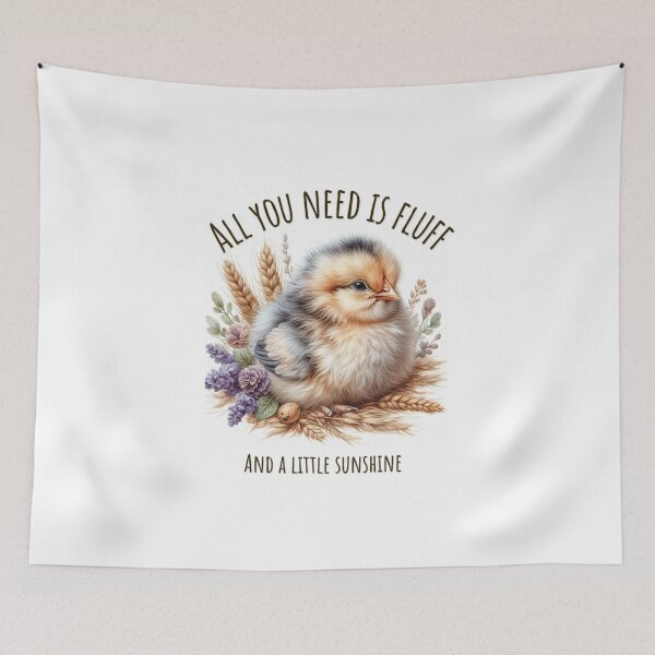 Item preview, All You Need is Fluff – Cute Baby Chick designed and sold by WF-Studio.