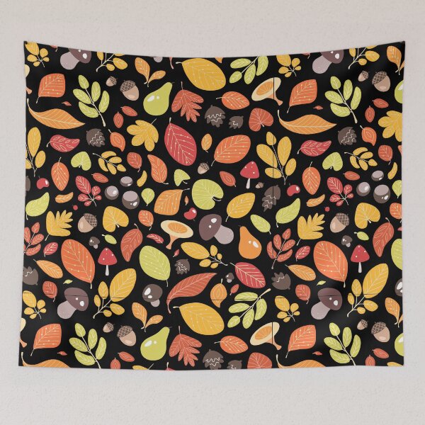 Item preview, Autumn Harvest Leaves and Woodland Pattern Graphic T-Shirt – Cozy Fall Nature Design designed and sold by FestivityFinds.