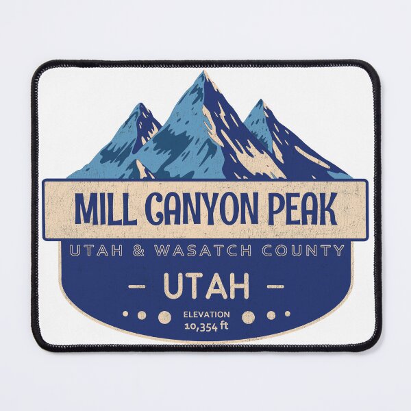 Item preview, Mill Canyon Peak, Utah & Wasatch County, Utah, Mountain Design designed and sold by Wanderful-roads.