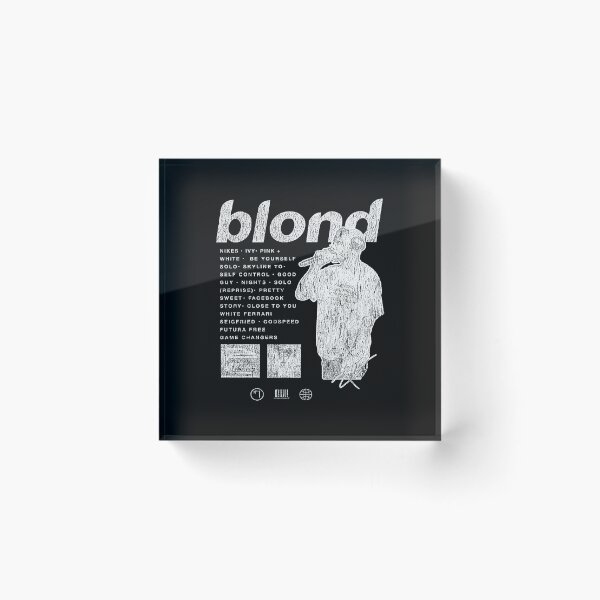 Item preview, Frank Ocean Blond Tracklist Sketch Monochrome Layout designed and sold by kingofshaman123.
