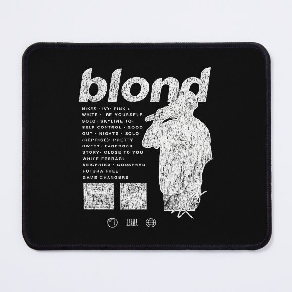 Item preview, Frank Ocean Blond Tracklist Sketch Monochrome Layout designed and sold by kingofshaman123.