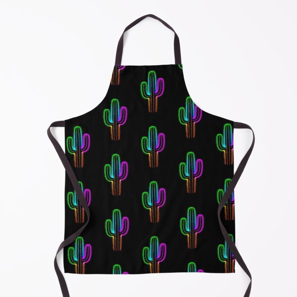 Item preview, Neon Psychedelic Cactus – Vibrant Glowing Digital Art in Green, Blue, Pink and Orange designed and sold by PixelVibe782.
