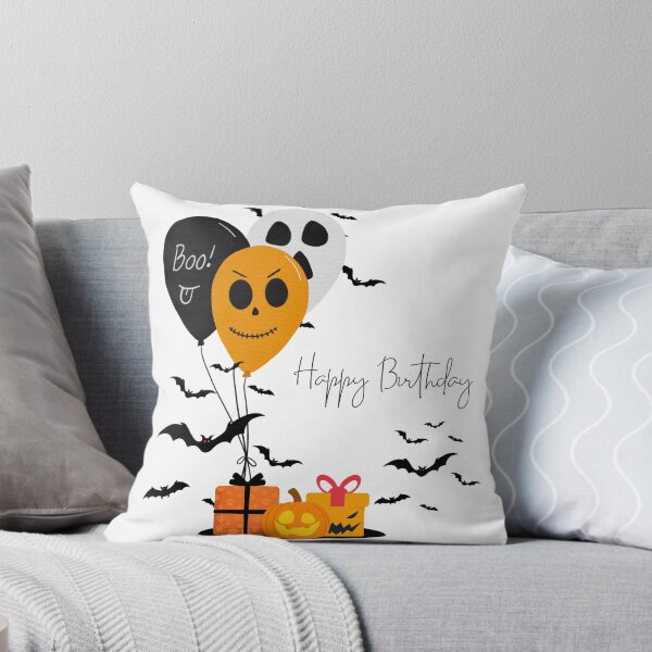 Item preview, Halloween Birthday Balloons Spooky Ghost, Pumpkin and Gift Party Design designed and sold by luckyhue.