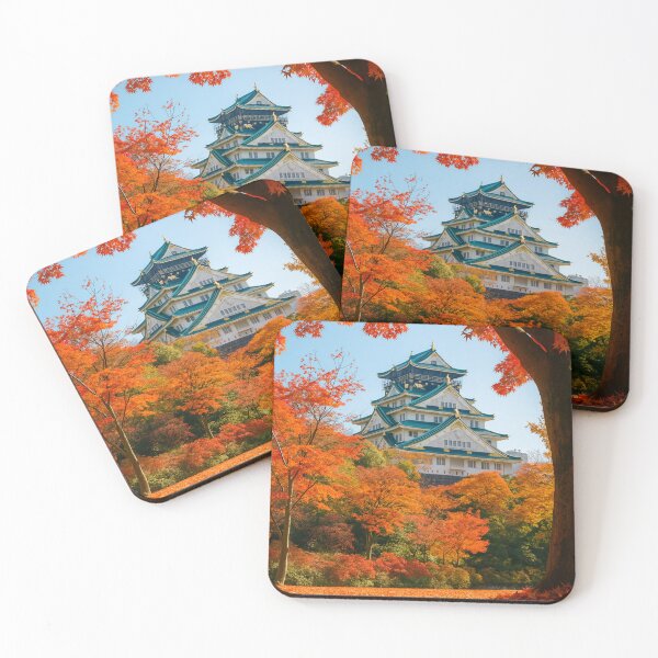 Item preview, Osaka Castle in Autumn – Fall Foliage Beauty in Japan designed and sold by NihonKamonScape.