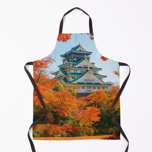 Item preview, Osaka Castle in Autumn – Fall Foliage Beauty in Japan designed and sold by NihonKamonScape.