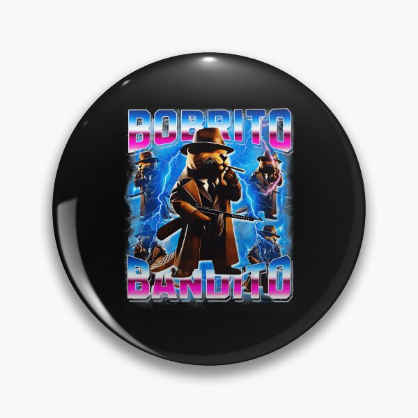 Item preview, Brainrot Bobrito Bandito Mafia Bear Neon Retro Lightning Chaos designed and sold by jotaro210.