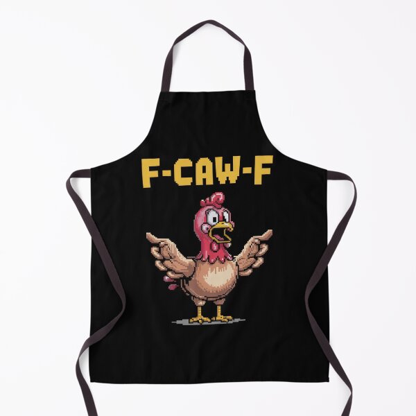 Item preview, Funny Pixel Art F-Caw-F Chicken Retro Gamer Parody designed and sold by Dazeville Studio1541 .