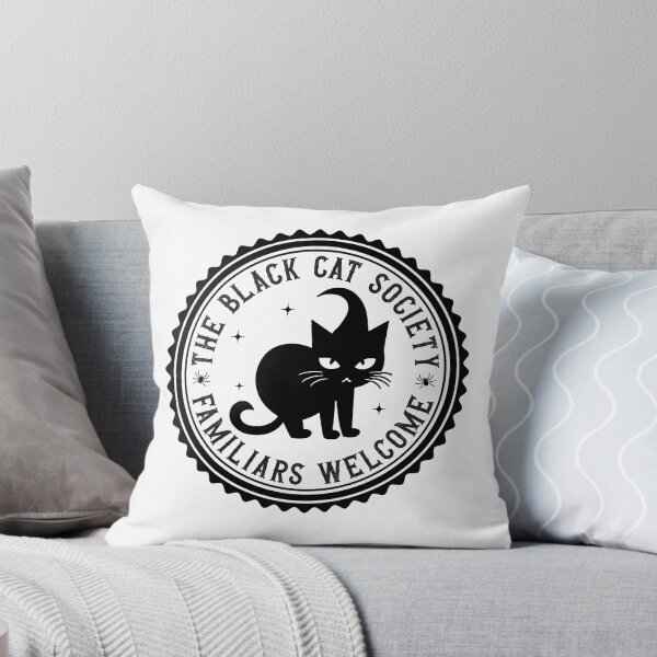 Item preview, The black cat society vintage sign designed and sold by CleanDecor.