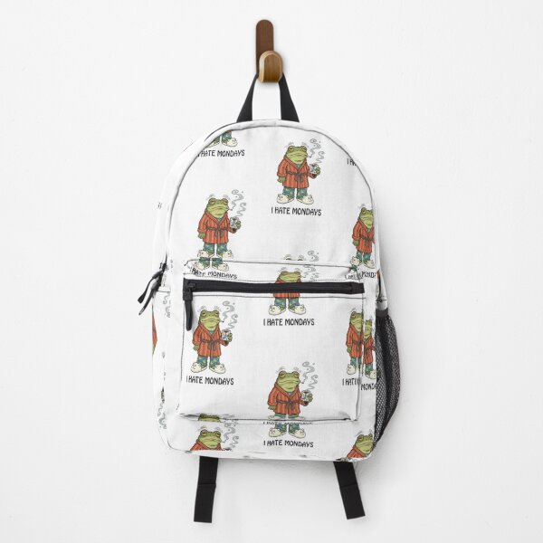 Item preview, Hate Mondays, funny frog, grumpy, Funnyfits70, retro, vintage, meme, funny, humor designed and sold by FunnyFits70.