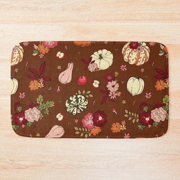 Item preview, Cozy Autumn Pumpkins Gourds and Flowers Harvest Graphic T-Shirt designed and sold by FestivityFinds.