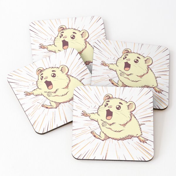 Item preview, Cute Hamster Falling Cartoon – Funny Kawaii Animal Comic Style designed and sold by Drop & Flow.