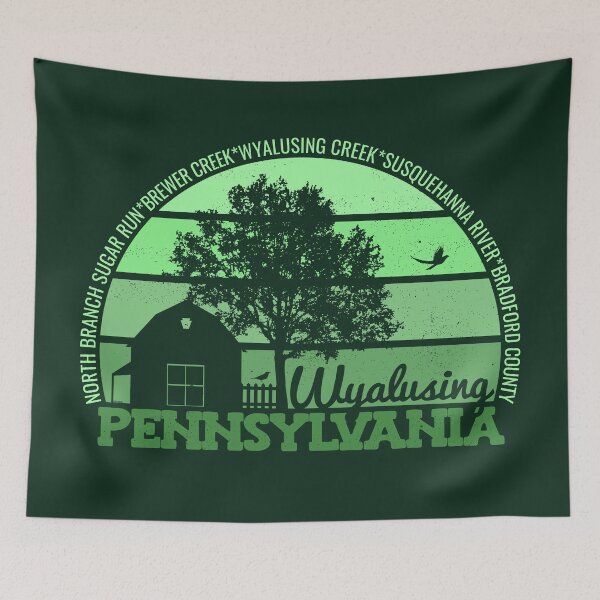 Item preview, Wyalusing Pennsylvania Sunset Retro Vintage Local Pride Logo designed and sold by CRHPOD20.