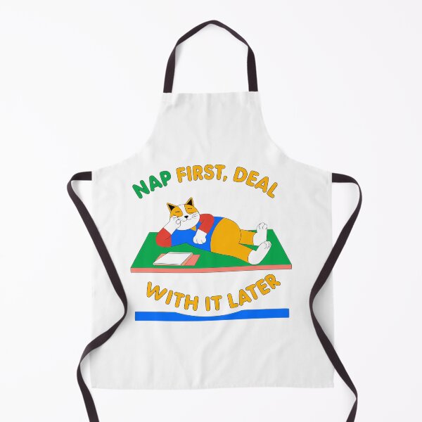 Item preview, Nap First Deal With It Later  Lazy Cat Humor designed and sold by MeowtivationP.