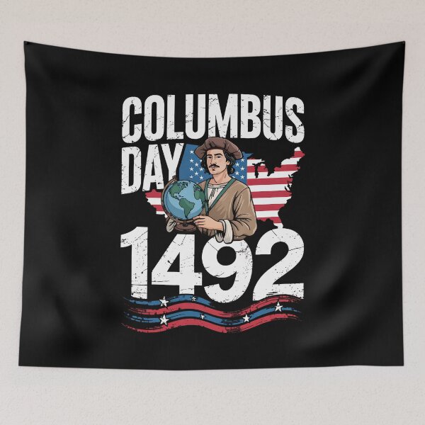 Item preview, Columbus Day 1492 Graphic Design designed and sold by BakeryDozen.
