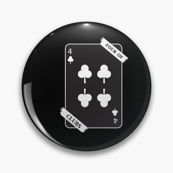 Item preview, Four Of Clubs (Black Version) designed and sold by nyblydd.