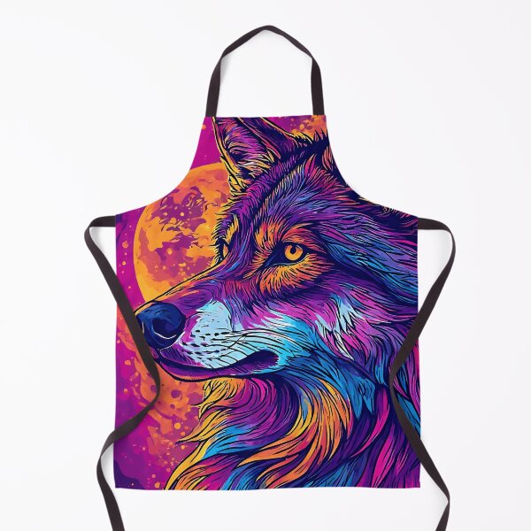 Item preview, Wolf in Psychedelic Colors designed and sold by marakaram.