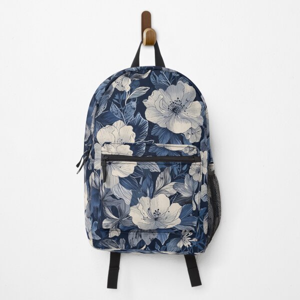 Item preview, Navy Floral Art designed and sold by CoolPixels.