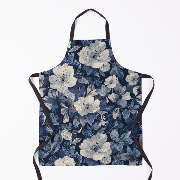 Item preview, Navy Floral Art designed and sold by CoolPixels.
