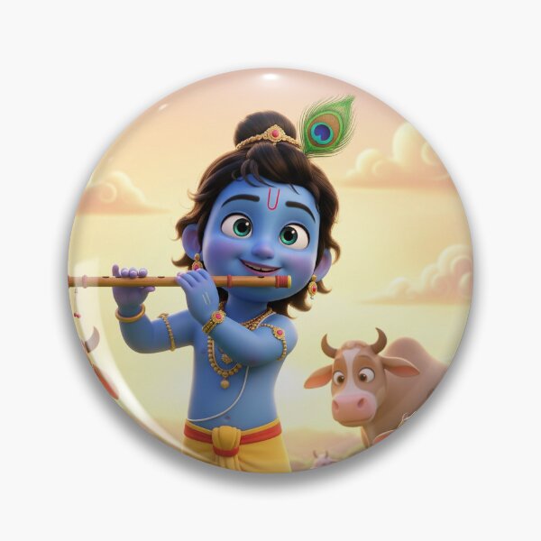 Item preview, Shree Krishna inspired digital image designed and sold by sanyashr7.