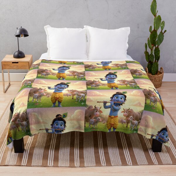 Item preview, Shree Krishna inspired digital image designed and sold by sanyashr7.