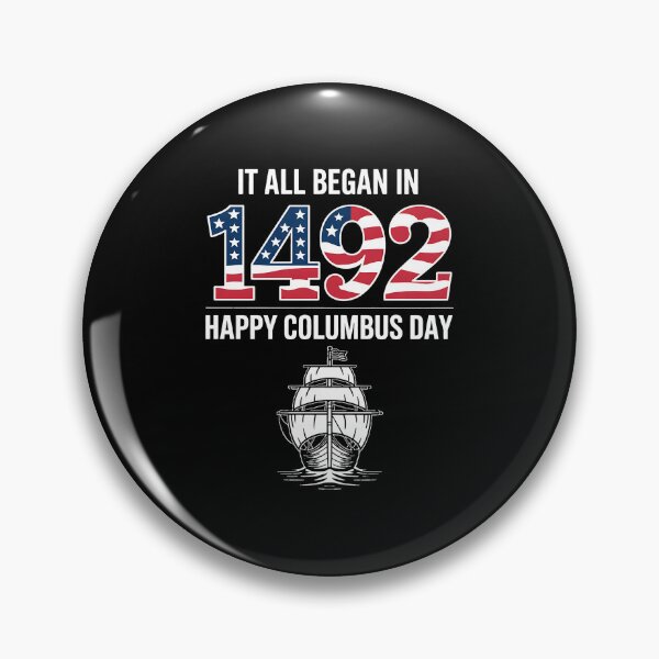 Item preview, Columbus Day Christopher Columbus American Italian designed and sold by BakeryDozen.