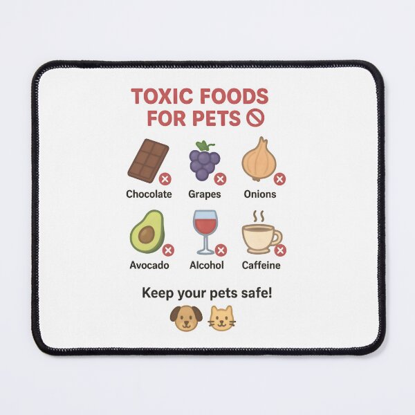 Item preview, Toxic Foods for Pets. Educational Vet Design for Dog & Cat Owners designed and sold by Bettybee00.