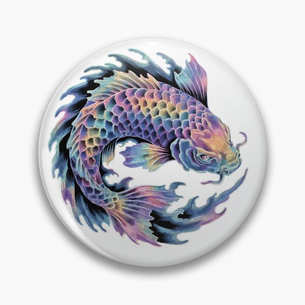 Item preview, Rainbow Koi Fish – Colorful Surreal Water Art designed and sold by Melody Splash.