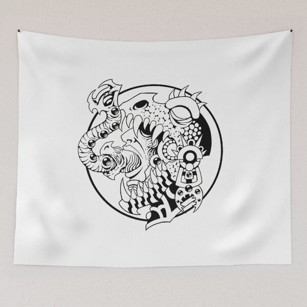 Item preview, St. Tezcatlipoca (Black And White) designed and sold by AmericaKub.