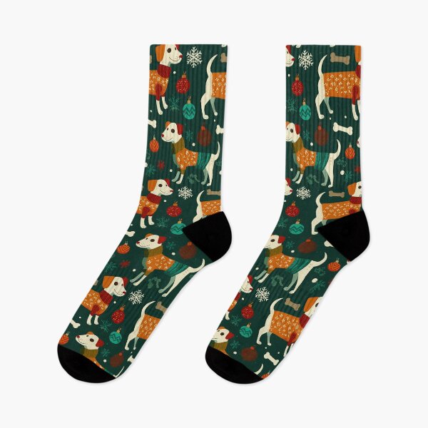 Item preview, Cute Puppies in Sweaters, Retro Style Christmas Pattern. designed and sold by Piotrek0001.