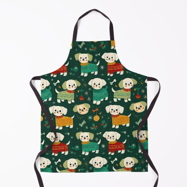 Item preview, Simple Dogs in Sweaters, Charming Winter Retro Pattern. designed and sold by Piotrek0001.