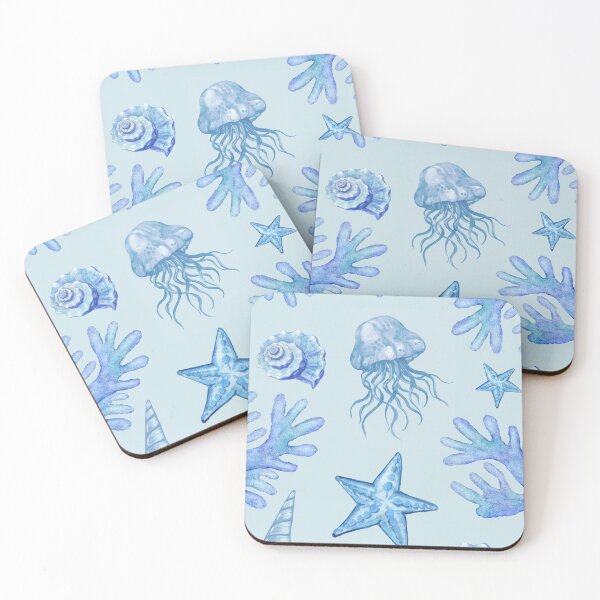 Item preview, Blue ocean creatures  designed and sold by Uniiverseciity.
