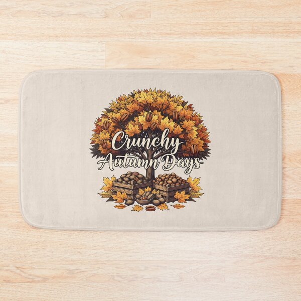 Item preview, Autumn Tree with Pecans and Wooden Crates designed and sold by SplashTastic.