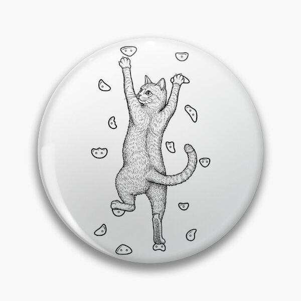 Item preview, Rock Climber Indoor Wall Climbing Cute Cat Funny Climbers designed and sold by GrandeDuc.