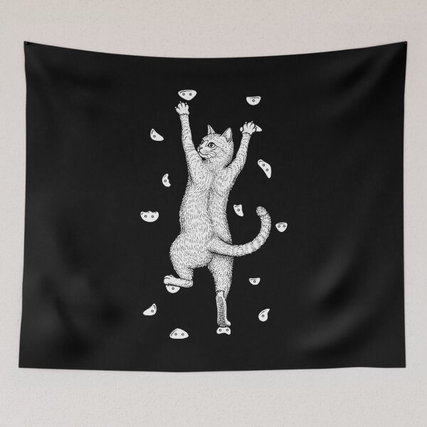 Item preview, Rock Climber Indoor Wall Climbing Cute Cat Funny Climbers designed and sold by GrandeDuc.