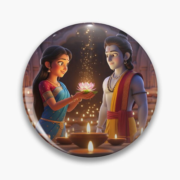 Item preview, Dusshera inspired photo of shree ram, sita  designed and sold by sanyashr7.