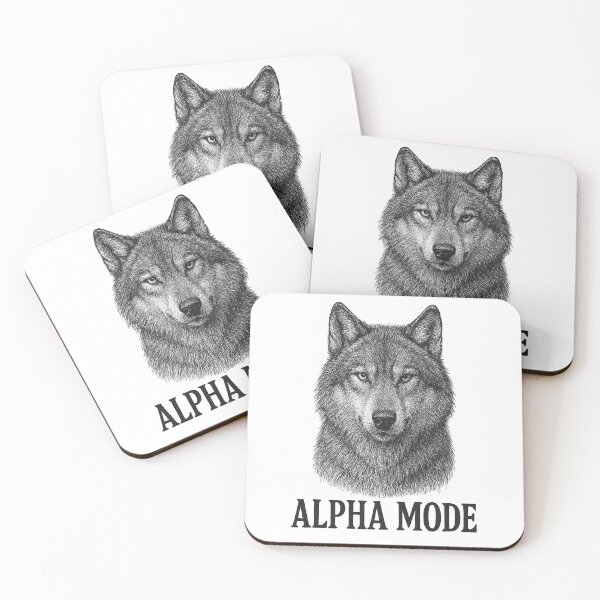 Item preview, Alpha Mode Wolf Illustration designed and sold by Toon-Ikon.