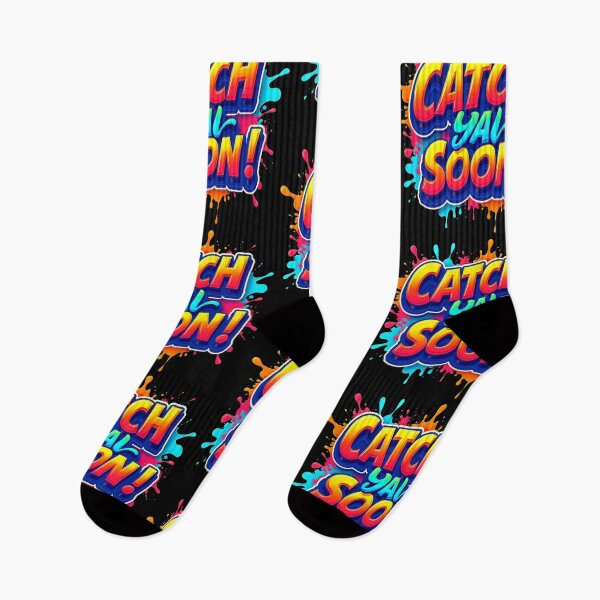 Item preview, Catch Ya Soon Colorful Graffiti Text Design designed and sold by Lulunza.