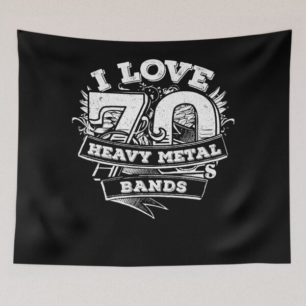 Item preview, I Love 70S Heavy Metal Bands designed and sold by MARYANGKHUE.