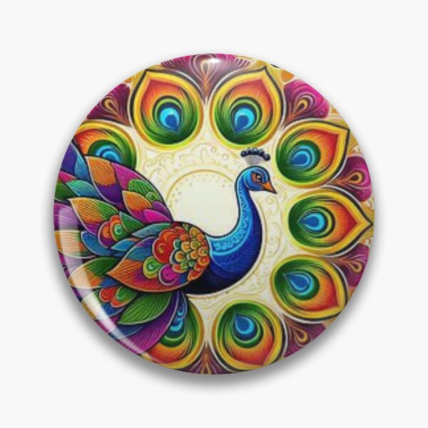 Item preview, Mandala Bright Peacock  designed and sold by Mywaymylife.
